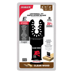 DIABLO Diablo DOU125JBW3 1-1/4 in. Universal Fit Bi-Metal Oscillating Blades for Clean Wood (3-Pack)