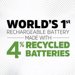 Energizer NH15BP-4 Recharge Power Plus Rechargeable AA Batteries, 4-Pack