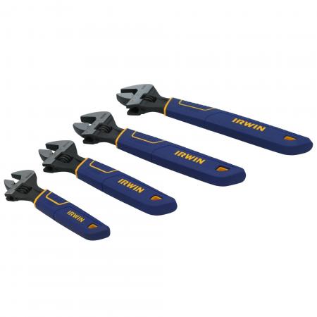 IRWIN Irwin 2078706 4PC Adjustable Wrench Tray Set 6 in, 8 in, 10 in, 12 in