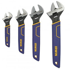 Irwin 2078706 4PC Adjustable Wrench Tray Set 6 in, 8 in, 10 in, 12 in