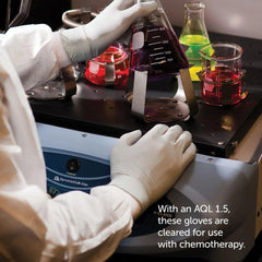 Kimtech 50706 Size S 3.5 mil Rubber Cleaning and Electronics Assembly Disposable Gloves in Sterling (Box of 200)