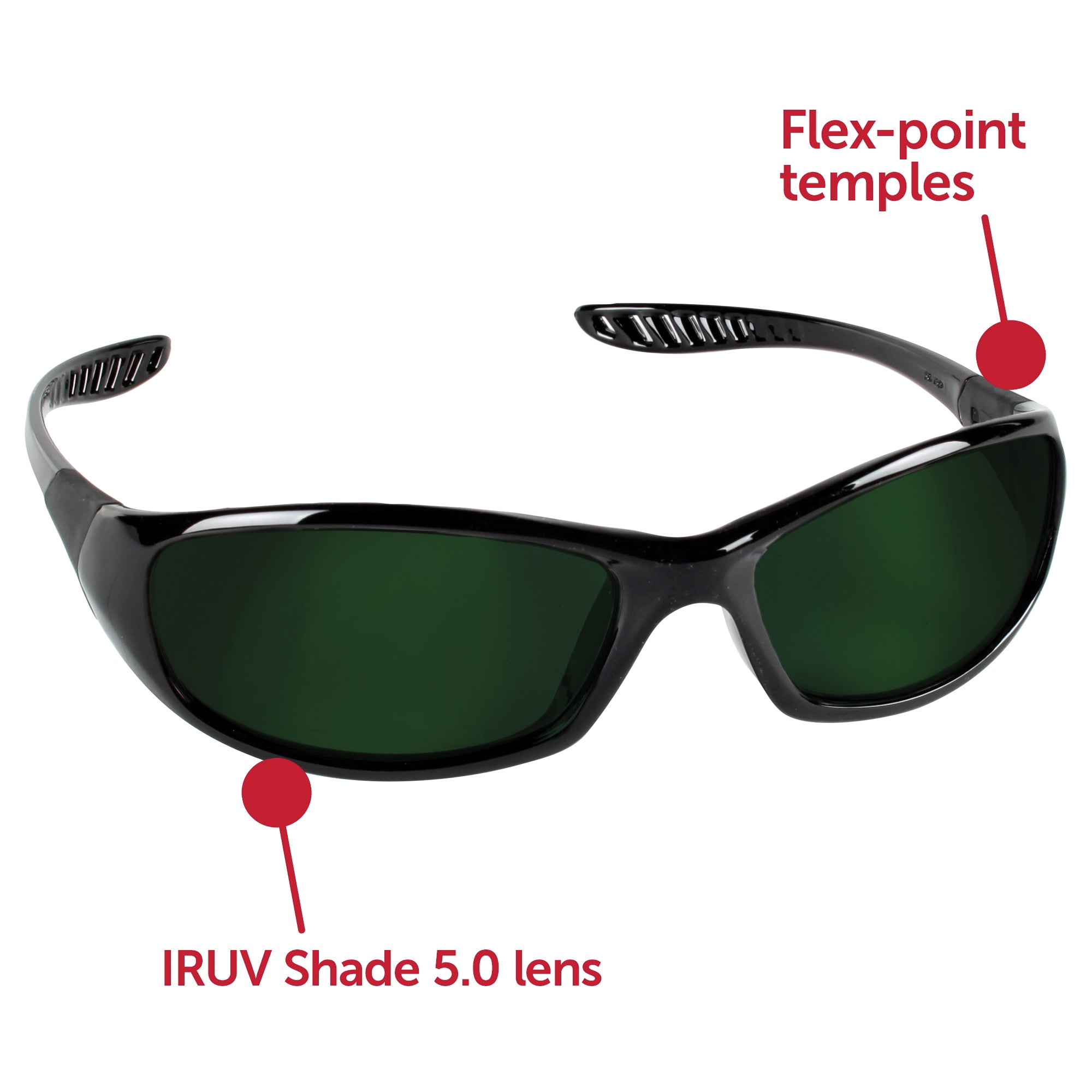 KLEENGUARD KleenGuard 20545 V40 Hellraiser Safety Glasses Shade 5.0 IR