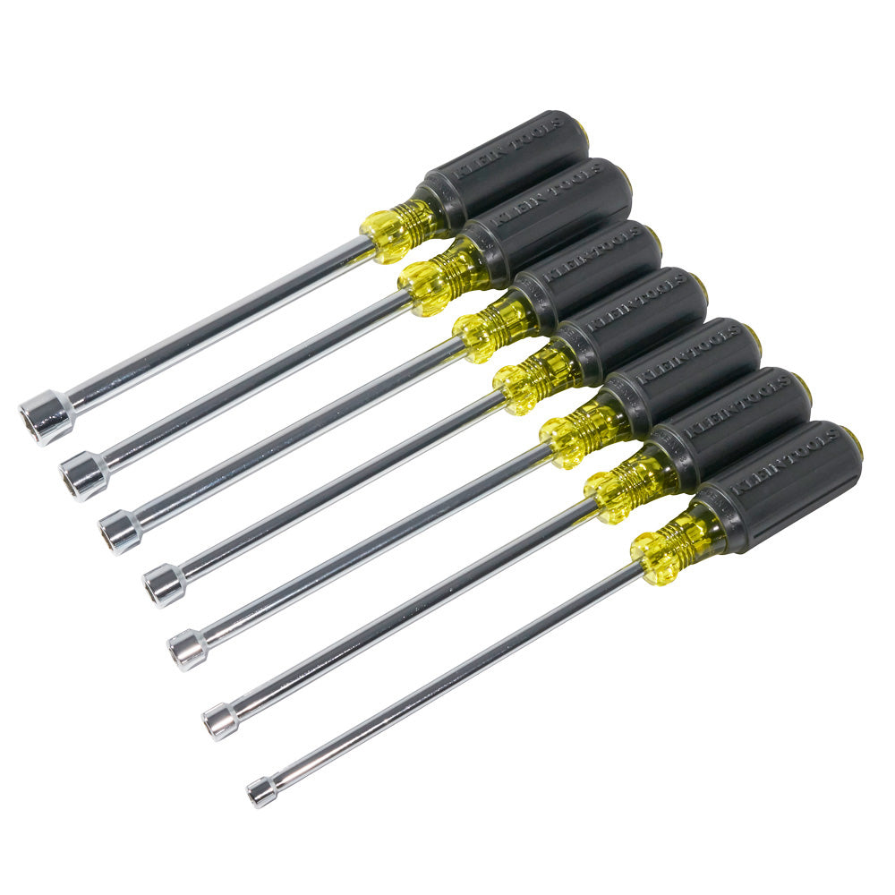 KLEIN TOOLS Klein 647M Magnetic Nut Driver Set 6-Inch Shafts 7-Piece