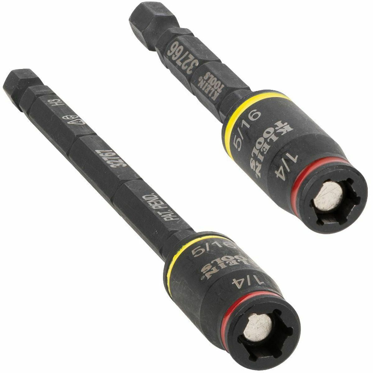 KLEIN TOOLS Klein Tools 32768 3-in-1 Impact Flip Socket Set 1/4-Inch 5/16-Inch 2-Piece