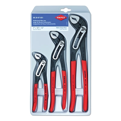 KNIPEX Knipex 002007US1 3Pc Alligator Water Pump Pliers Set 7-1/4 in, 10 in, 12 in