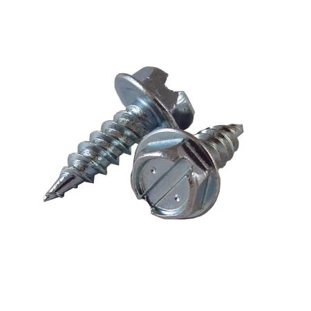 MALCO Malco HW8X1/2ZG HEX WASHER ZIP-IN SCREWS 100 PACK