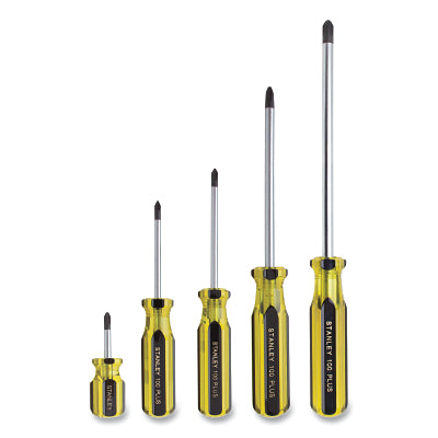 PROTO STANLEY 66-156-A 100 Plus Screwdriver Set, 5 Pcs, Phillips