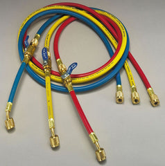 DAIKIN Ritchie Engineering 25985 Plus II 60 in. 1/4 in. Charging Hose Set with FlexFlow Valve