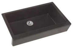 ELKAY Elkay ELXUFP3620CA0 Quartz Luxe 35-7/8 x 20-15/16 x 9 Single Bowl Farmhouse Sink with Perfect Drain, Caviar