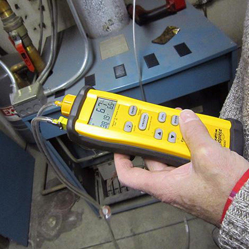 FIELDPIECE Fieldpiece SOX3 Combustion Checker With Auto Pump, 0 to 25% Oxygen Concentration, LCD Display, Alkaline Battery