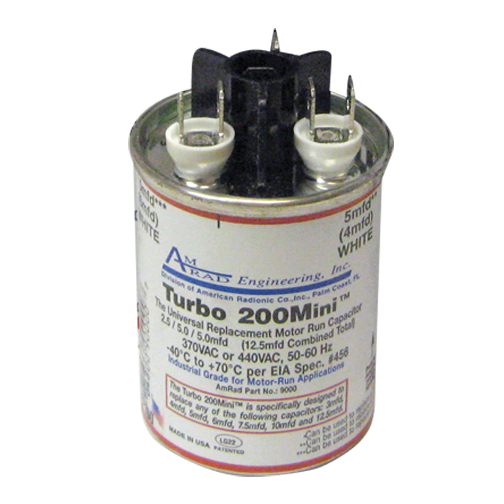 MARS Mars 12100 Turbo 200 Mini Universal Motor Run Capacitor 2.5 - 15 uF 440 V