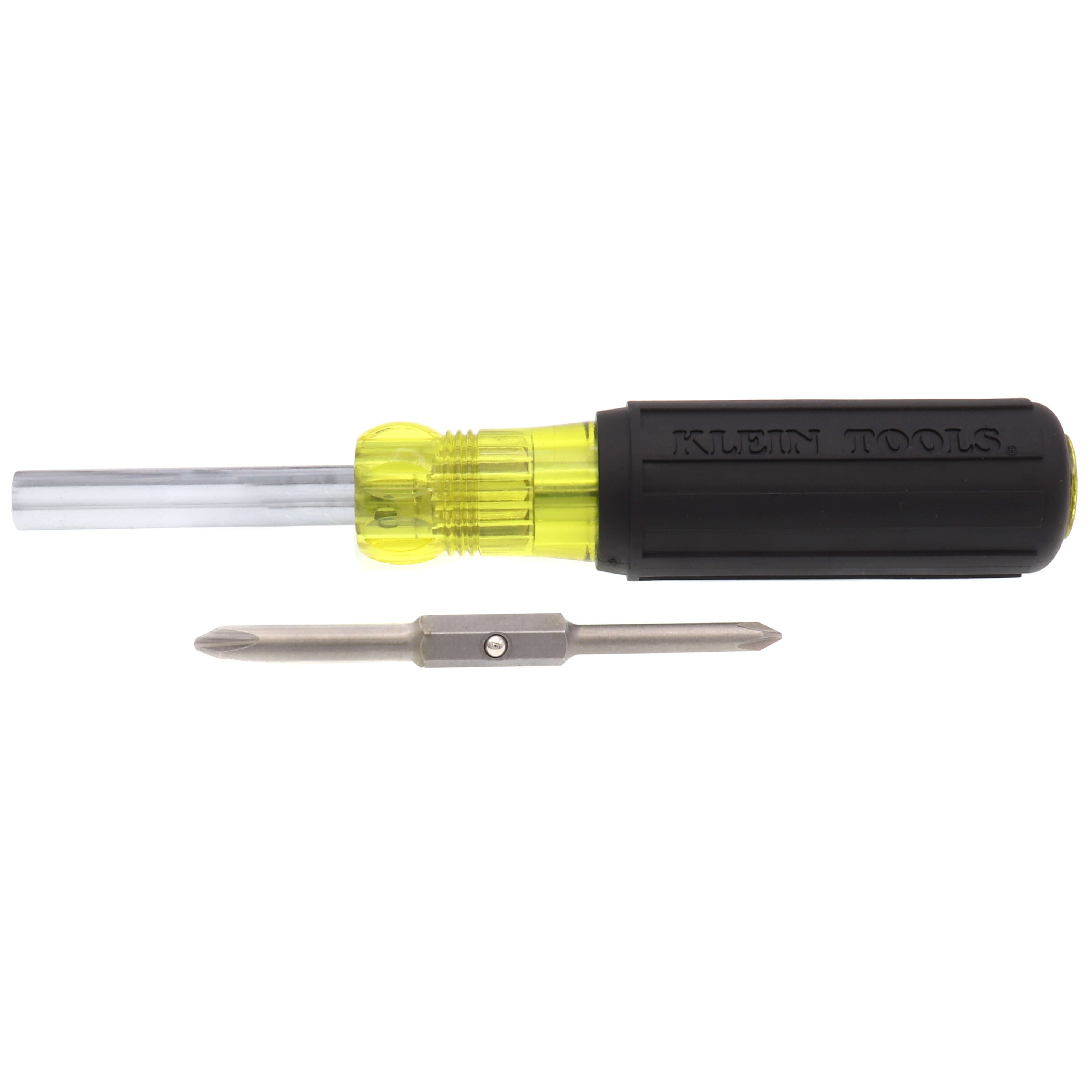KLEIN TOOLS Klein 32559 Multi-Bit Screwdriver / Nut Driver 6-in-1 Extended Reach