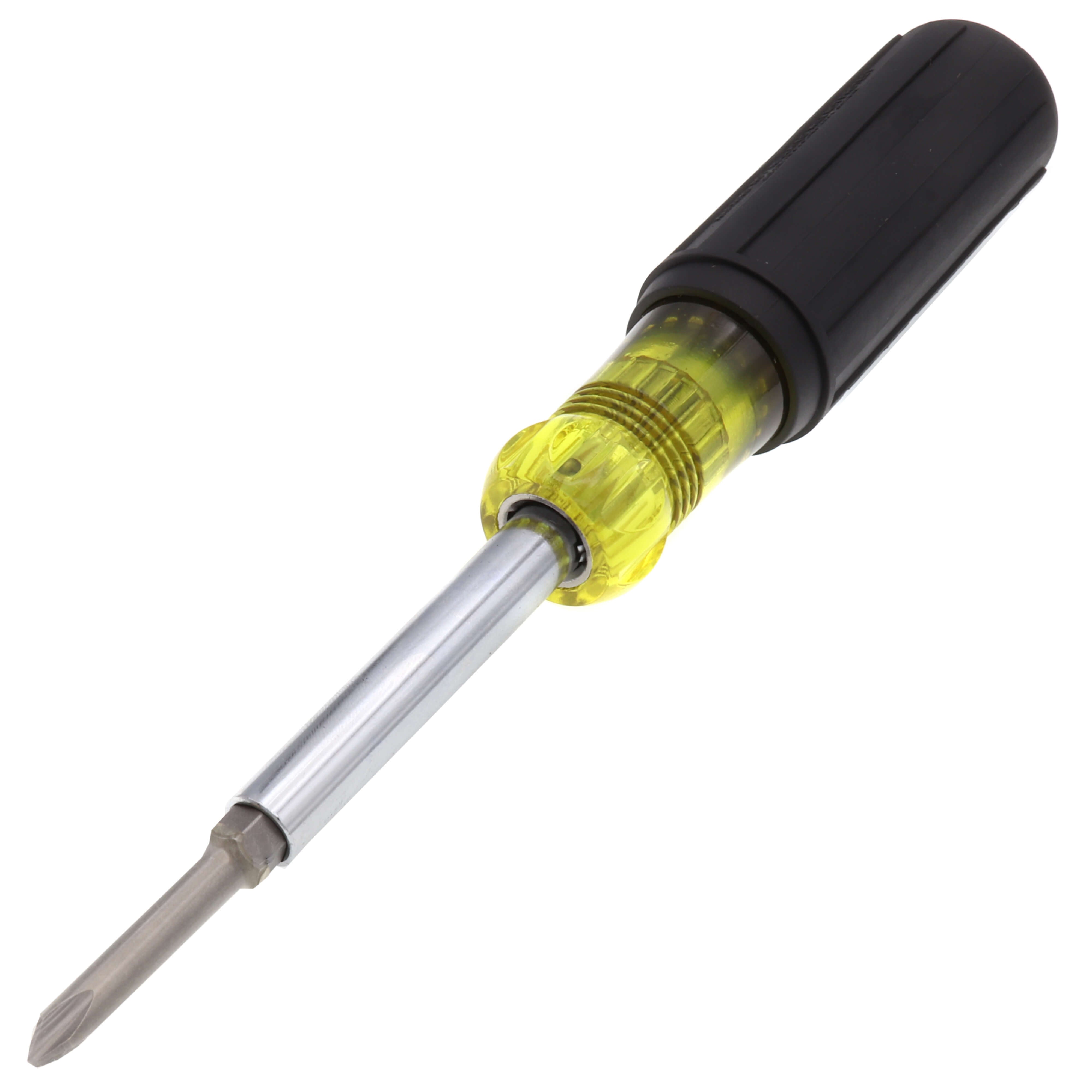 KLEIN TOOLS Klein 32559 Multi-Bit Screwdriver / Nut Driver 6-in-1 Extended Reach