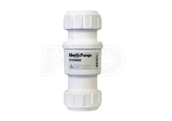 LIBERTY PUMPS Liberty Pumps CV200C 2 Compression x Compression 125 PSI Heavy Duty PVC Check Valve