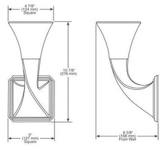 DELTA FAUCET Delta Faucet Company 697030-BN Brizo Virage Single Light Sconce 60 W