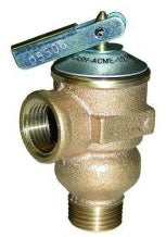 CASH-ACME Cash Acme 14737-0150 3/4 x 3/4, MPT x FPT, 150 PSI, Bronze, Automatic Reseating, Pressure Relief Valve