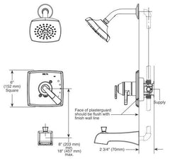 DELTA FAUCET Delta Faucet T17464-RB-I Ashlyn Shower Trim with In2ition 1.75 GPM (Trim Only)