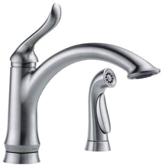 DELTA FAUCET Delta Faucet 4453-AR-DST Linden Single Handle Kitchen Faucet with Spray