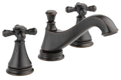 DELTA FAUCET Delta Faucet 3595LF-RBMPU-LHP Cassidy Two Handle Widespread Bathroom Faucet - Low Arc Spout -