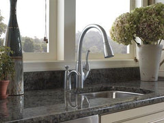 DELTA FAUCET Delta Faucet 989-AR-DST 1-Handle Deck Mount Kitchen Faucet with Pull-Down Spray