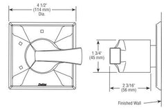 DELTA FAUCET Delta Faucet T11851-RB 3-Setting 2-Port Diverter Trim