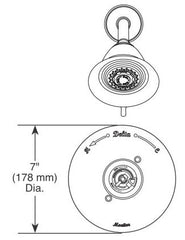 DELTA FAUCET Delta Faucet T14255-SS-LHP 5-1/2 Diameter Showerhead 2.5 GPM Brilliance Stainless