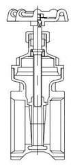 LEGEND VALVE Legend Valve 104-467NL 1-1/2 FPT x FPT Gate Valve 200 PSI CWP Lead-Free