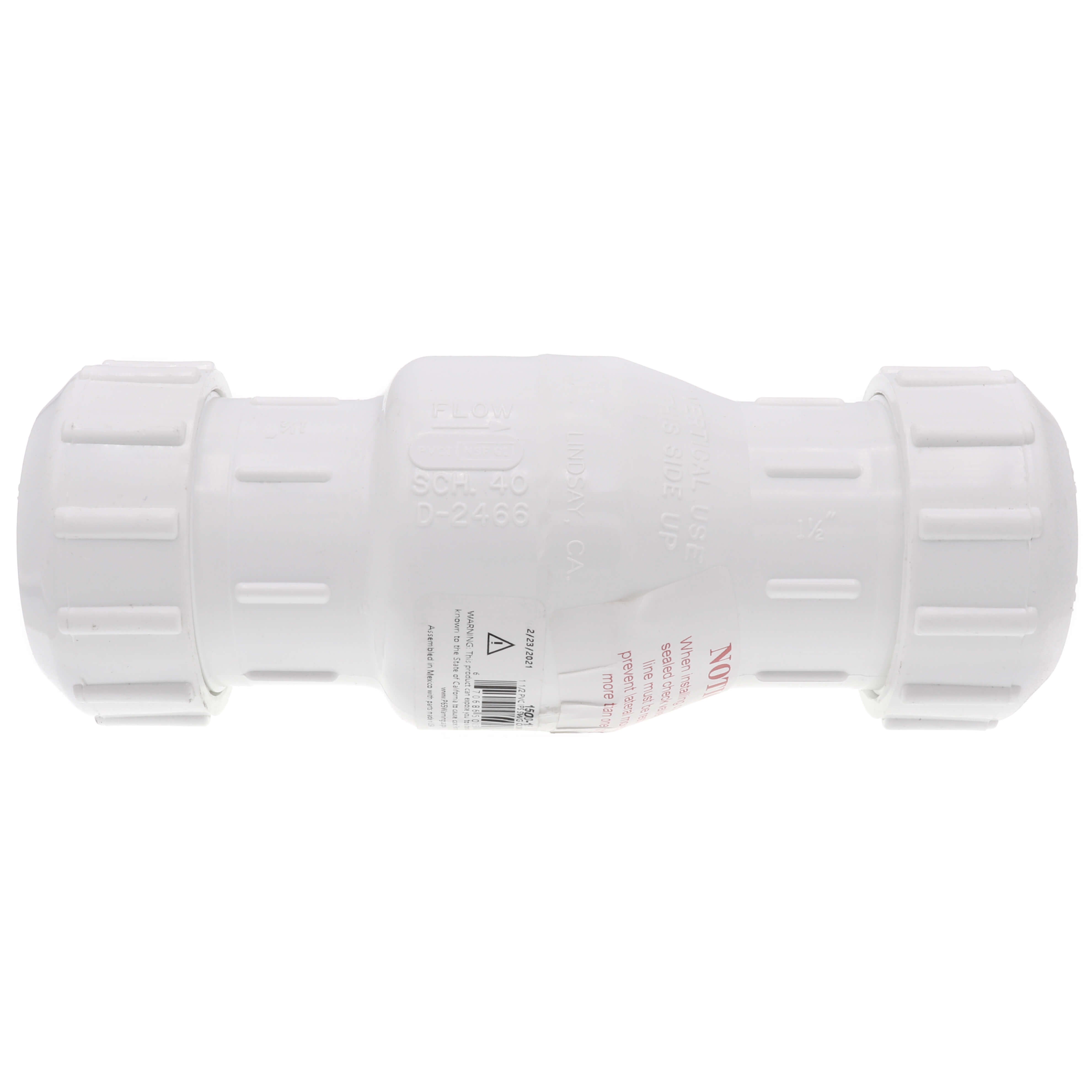 NDS NDS 1500-15 1-1/2 in. Union Compression x Union Compression Check Valve