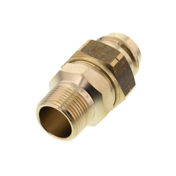 VIEGA Viega 79740 1 x 1, ProPress x MPT, 200 PSI, Lead-Free, Bronze, Ground Joint, Union