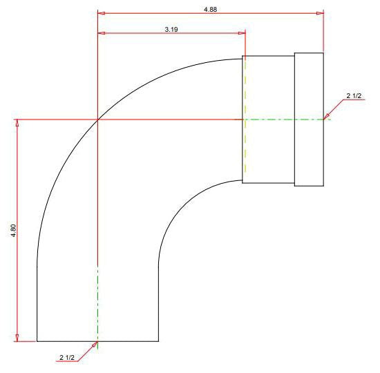 VIEGA Viega 20638 ProPress XL-C 2-1/2 in. Copper 90 Street Elbow