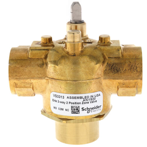 SCHNEIDER ELECTRIC Schneider Electric VS3313 3/4 in 3W Mix/Div Zone Valve Body (Erie PopTop)