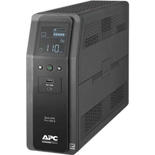 APC APC BR1350MS Back-UPS PRO BR 1350VA SineWave 10-Outlets 2-USB Charging Ports