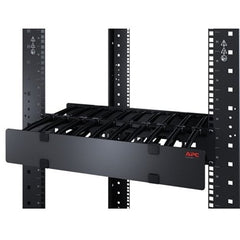 APC AR8602A Horizontal Cable Manager 1U x 4 Deep Single-Sided with Cover