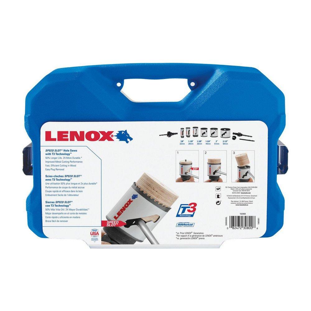 LENOX LENOX 30800600L Hole Saw Electricians Kit, 10 Pieces, Bi-Metal