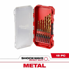 MILWAUKEE Milwaukee 48-89-4670 Titanium Drill Bit Set 15 Piece