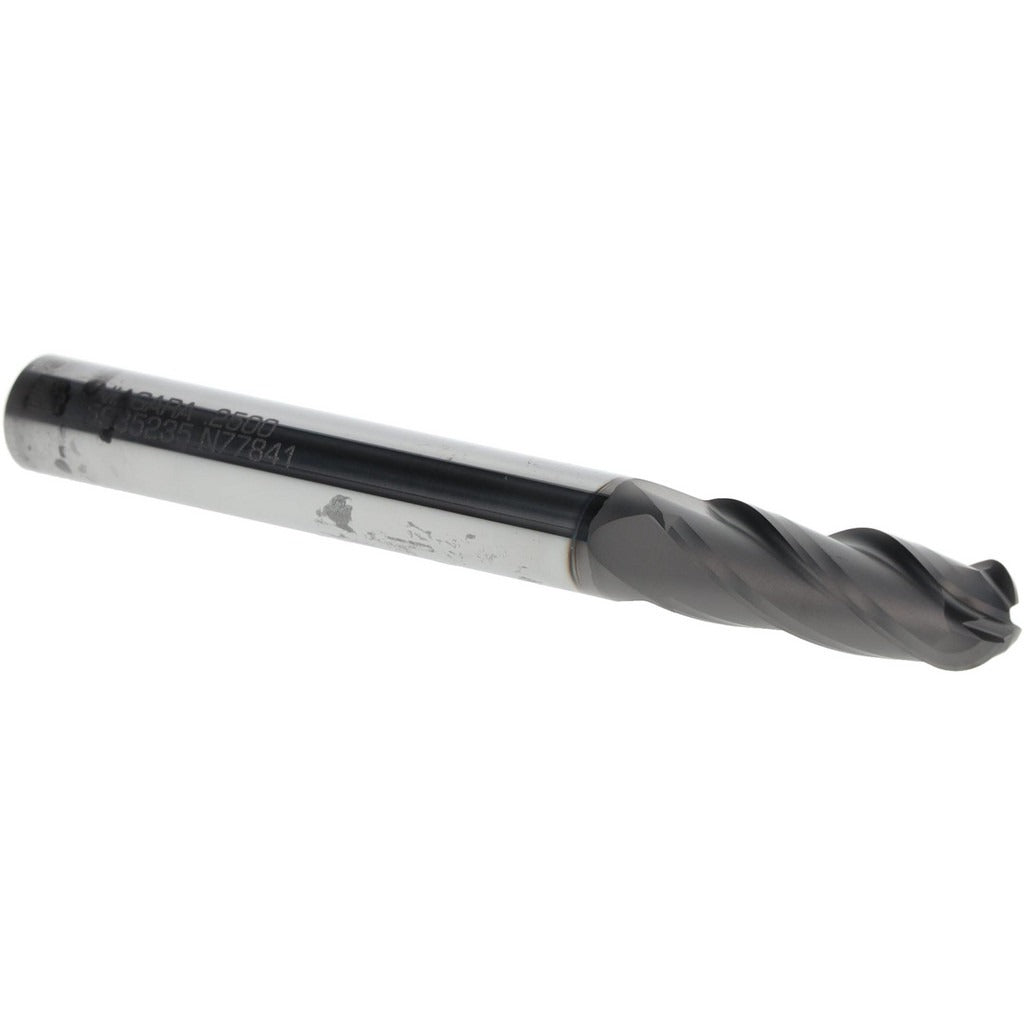 SECO TOOLS Seco 17005001 Ball End Mill 1/4 in 4 Flute Carbide Cvd