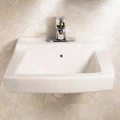 AMERICAN STANDARD American Standard 0321026.020 Declyn Wall Hung Lavatory 4 Faucet Hole 18-1/2 x 17