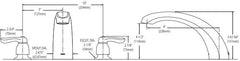 MOEN Moen T990 Two-Handle Roman Tub Faucet Chrome