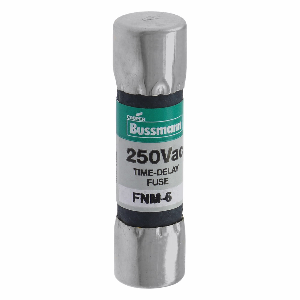EATON Bussmann FNM-6 250vAC 6amp Dual-Element Time-Delay Midget Fuse