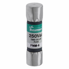 EATON Bussmann FNM-6 250vAC 6amp Dual-Element Time-Delay Midget Fuse