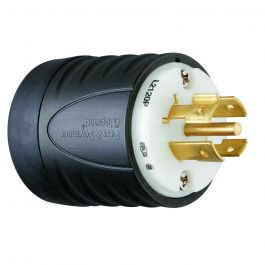 LEGRAND Pass & Seymour L2120P Plug LKG 120/208VAC 20A 3 5 BK/WHT