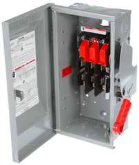 SIEMENS Siemens HF321N Heavy Duty Fusible Safety Switch 240 VAC 30 Amp 3-Pole NEMA 1
