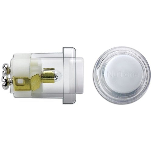 BROAN-NUTONE Broan-NuTone PB18LWHCL Lighted Round Clear/White Pushbutton