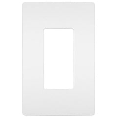 LUTRON Lutron CW-1-WH Claro 1-Gang Screwless Wall Plate, White