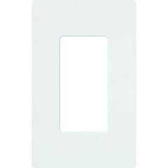 LUTRON Lutron CW-1-WH Claro 1-Gang Screwless Wall Plate, White