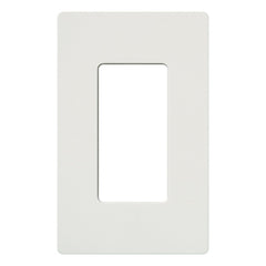 LUTRON Lutron CW-1-WH Claro 1-Gang Screwless Wall Plate, White