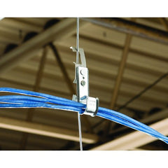NVENT nVent CADDY CAT124Z34 Cablecat 3/4 J-Hook with Rod/Wire Clip 1/8-3/8 Flange, 1/4 Rod