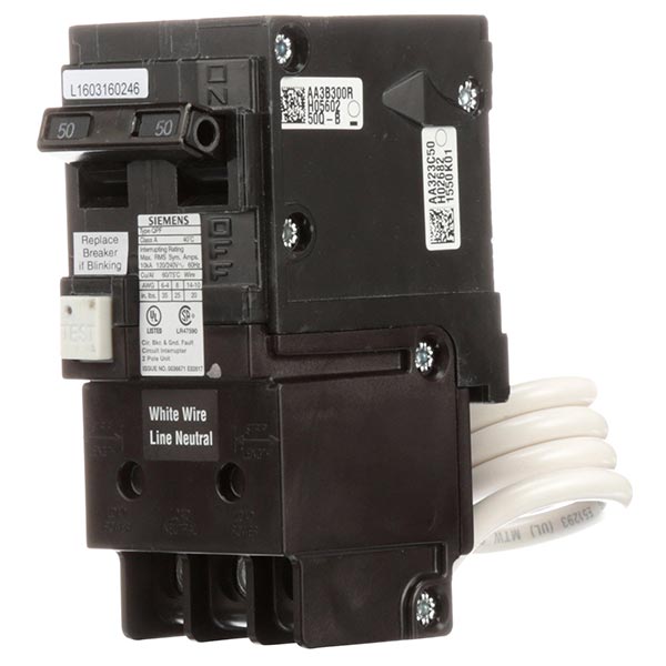 SIEMENS Siemens QF250A BREAKER CKT FLT GND 120/240VAC 50A 10KA