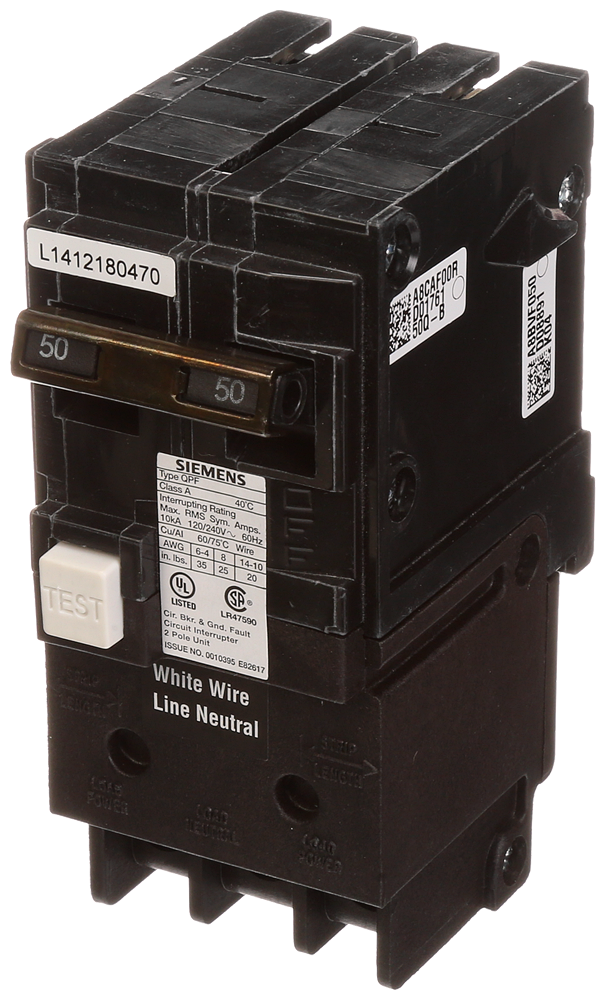 SIEMENS Siemens QF250A BREAKER CKT FLT GND 120/240VAC 50A 10KA