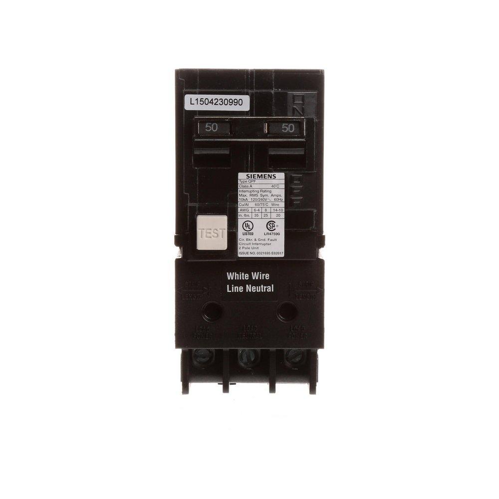 SIEMENS Siemens QF250A BREAKER CKT FLT GND 120/240VAC 50A 10KA